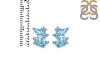 Blue Topaz Stud Earring BTZ-RDE-1261.