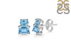 Blue Topaz Stud Earring BTZ-RDE-1267.