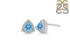 Blue Topaz & White Topaz Stud Earring BTZ-RDE-1269.