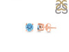Blue Topaz Stud Earring BTZ-RDE-1321.