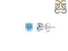 Blue Topaz Stud Earring BTZ-RDE-1321.