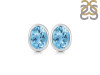 Blue Topaz Stud Earring BTZ-RDE-1370.