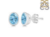 Blue Topaz Stud Earring BTZ-RDE-1370.