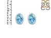 Blue Topaz Stud Earring BTZ-RDE-1374.