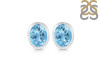 Blue Topaz Stud Earring BTZ-RDE-1376.