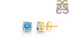Blue Topaz Stud Earring BTZ-RDE-1435.