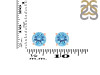 Blue Topaz Stud Earring BTZ-RDE-1436.