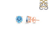 Blue Topaz Stud Earring BTZ-RDE-1436.