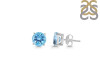 Blue Topaz Stud Earring BTZ-RDE-1436.