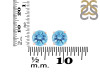 Blue Topaz Stud Earring BTZ-RDE-1437.