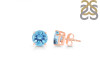 Blue Topaz Stud Earring BTZ-RDE-1437.