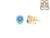 Blue Topaz Stud Earring BTZ-RDE-1437.