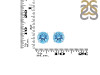 Blue Topaz Stud Earring BTZ-RDE-1438.