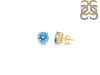 Blue Topaz Stud Earring BTZ-RDE-1438.