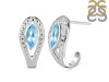 Blue Topaz Stud Earring BTZ-RDE-17.