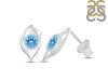 Blue Topaz Stud Earring BTZ-RDE-21.
