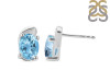 Blue Topaz Stud Earring BTZ-RDE-28.