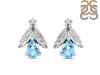 Blue Topaz Stud Earring BTZ-RDE-30.