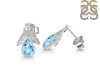 Blue Topaz Stud Earring BTZ-RDE-33.