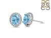 Blue Topaz Stud Earring BTZ-RDE-34.