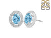 Blue Topaz Stud Earring BTZ-RDE-35.