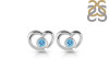 Blue Topaz Stud Earring BTZ-RDE-610.