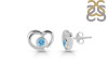 Blue Topaz Stud Earring BTZ-RDE-610.