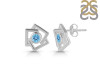 Blue Topaz Stud Earring BTZ-RDE-627.
