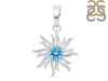 Blue Topaz Sun Pendant BTZ-RDN-152.