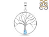 Blue Topaz Tree Of Life Pendant BTZ-RDN-154-A.