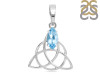 Blue Topaz Triquetra Pendant BTZ-RDN-161.