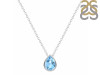Blue Topaz Necklace BTZ-RDN-410.