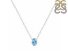 Blue Topaz Necklace BTZ-RDN-453.