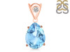 Blue Topaz Pendant BTZ-RDP-481-V-LOOP.