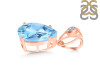 Blue Topaz Pendant BTZ-RDP-481-V-LOOP.