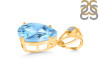 Blue Topaz Pendant BTZ-RDP-481-V-LOOP.