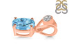 Blue Topaz Pendant BTZ-RDP-551-V-LOOP.