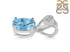Blue Topaz Pendant BTZ-RDP-551-V-LOOP.