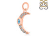 Blue Topaz & White Topaz Pendant BTZ-RDP-691.