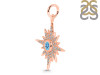 Blue Topaz & White Topaz Pendant BTZ-RDP-693.