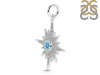 Blue Topaz & White Topaz Pendant BTZ-RDP-693.