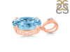 Blue Topaz Pendant BTZ-RDP-744-V-LOOP.