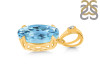 Blue Topaz Pendant BTZ-RDP-744-V-LOOP.