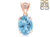 Blue Topaz Pendant BTZ-RDP-745-V-LOOP.