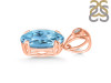 Blue Topaz Pendant BTZ-RDP-745-V-LOOP.