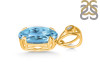 Blue Topaz Pendant BTZ-RDP-745-V-LOOP.