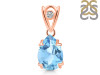 Blue Topaz Pendant BTZ-RDP-746-V-LOOP.