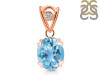 Blue Topaz Pendant BTZ-RDP-749-V-LOOP.