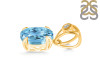Blue Topaz Pendant BTZ-RDP-749-V-LOOP.