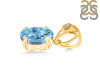 Blue Topaz Pendant BTZ-RDP-750-V-LOOP.